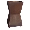 5 Portavaso in acciaio corten