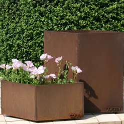 89,1 Portavaso in acciaio corten