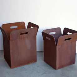 11.2 Portavaso in acciaio corten