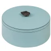 Ambretta Azzurro Scatola rotonda grande alta