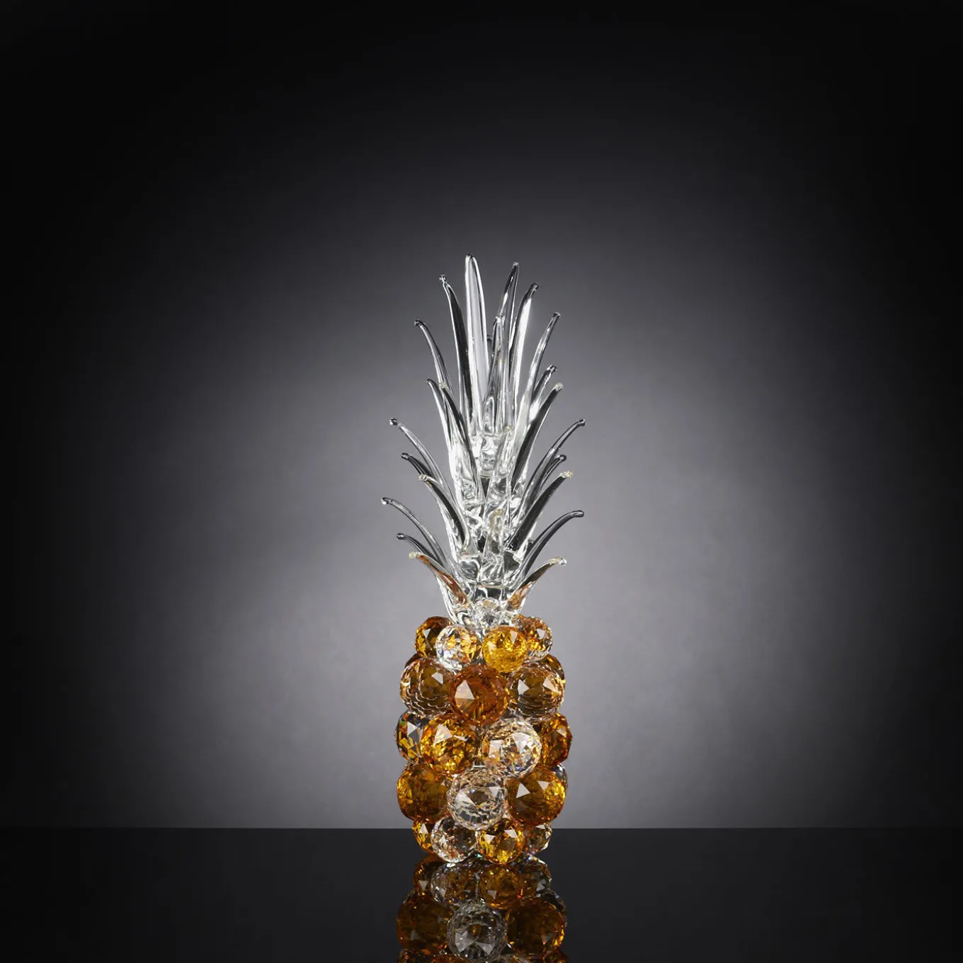 Ananas medio in cristallo ambrato
