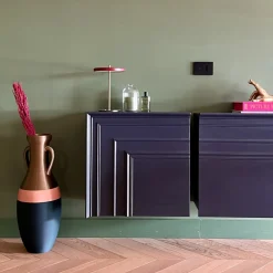 Anfora Giulio Cesare XXL nera, rosa e bronzo