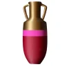 Anfora Ottaviano XL Borgogna Fucsia e Bronzo