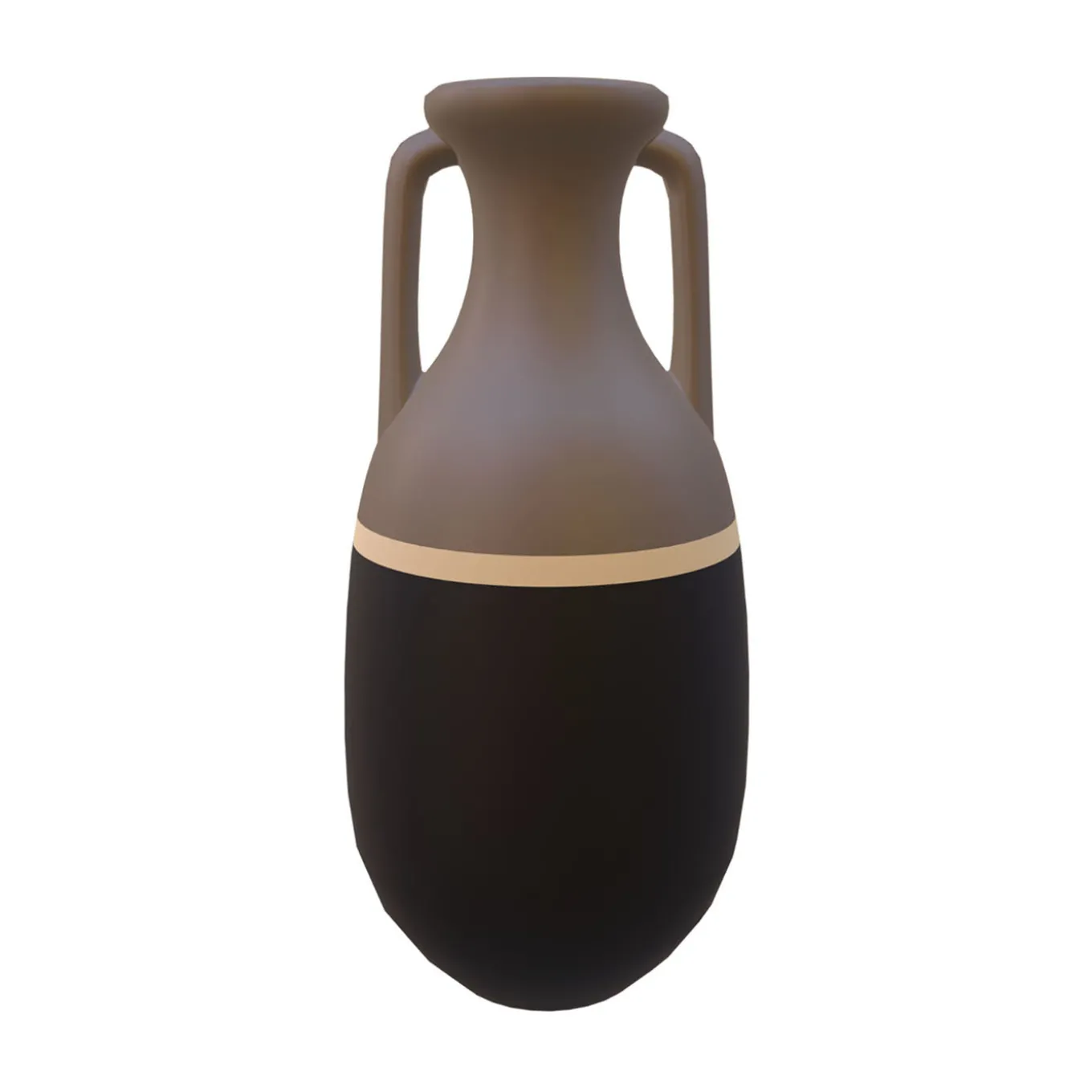 Anfora Teodosio XL in Nero Latte e Bronzo