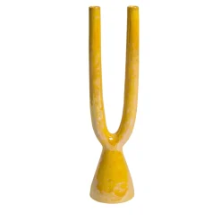 Arancia Candelabro in ceramica
