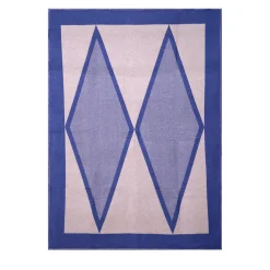 Arlecchino Klein Blu-Taupe fantasia Plaid