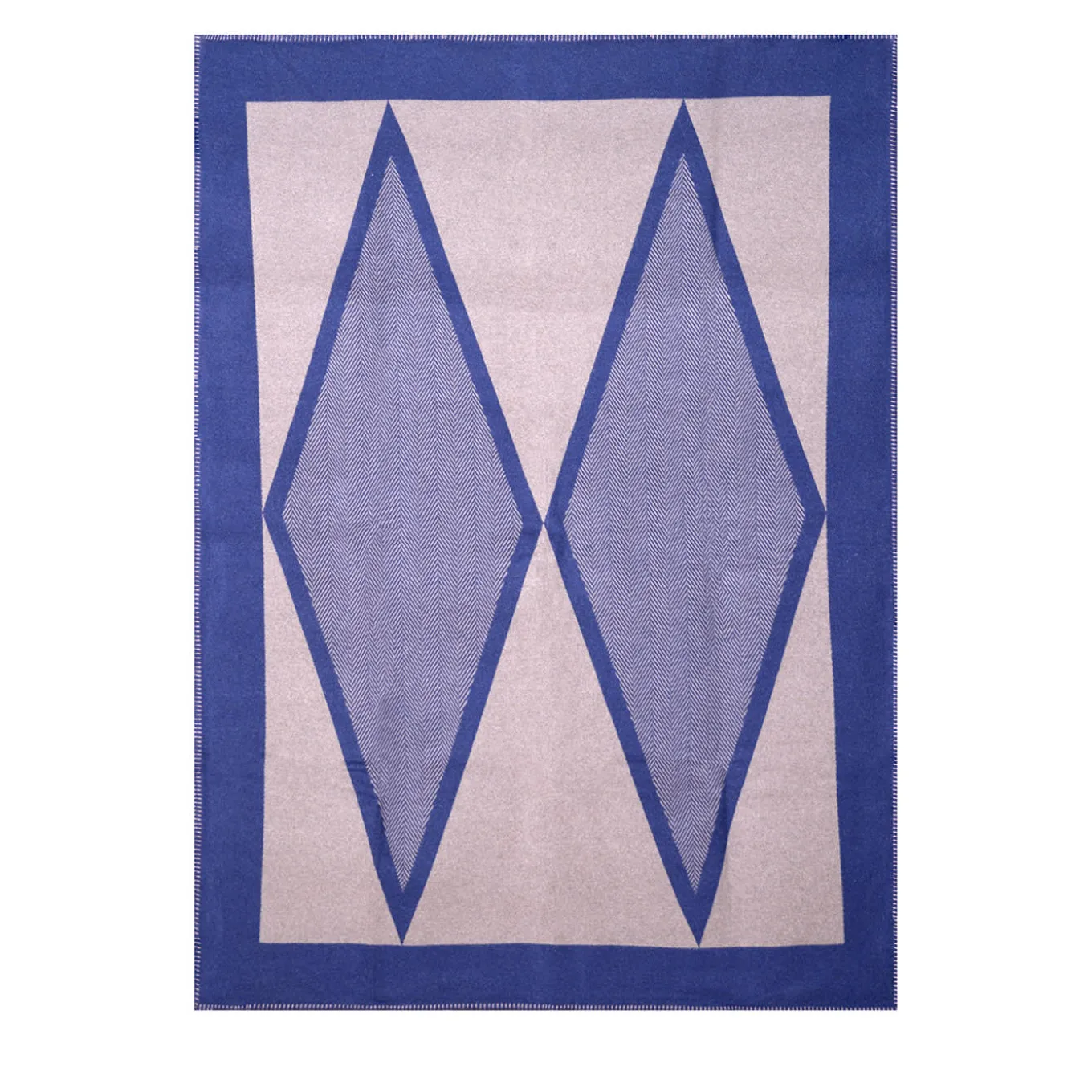 Arlecchino Klein Blu-Taupe fantasia Plaid