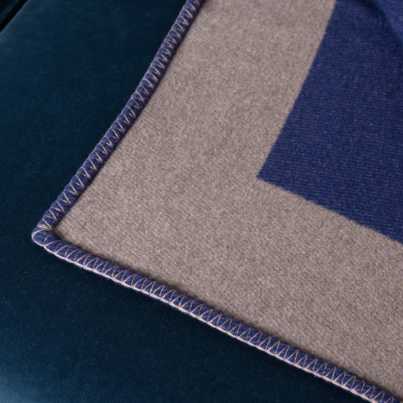 Arlecchino Klein Blu-Taupe fantasia Plaid
