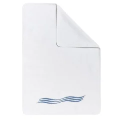 Asciugamano Tuffo bianco e blu Assisi