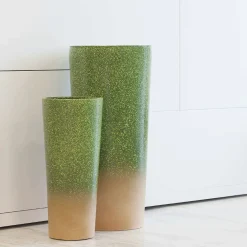 Belmont Vaso piccolo maculato verde-beige