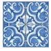 Blu Mare Set di 4 piastrelle #5