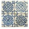 Blu Mare Set di 4 piastrelle #7
