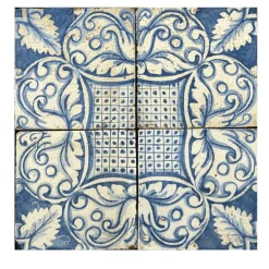 Blu Mare Set di 4 piastrelle #4