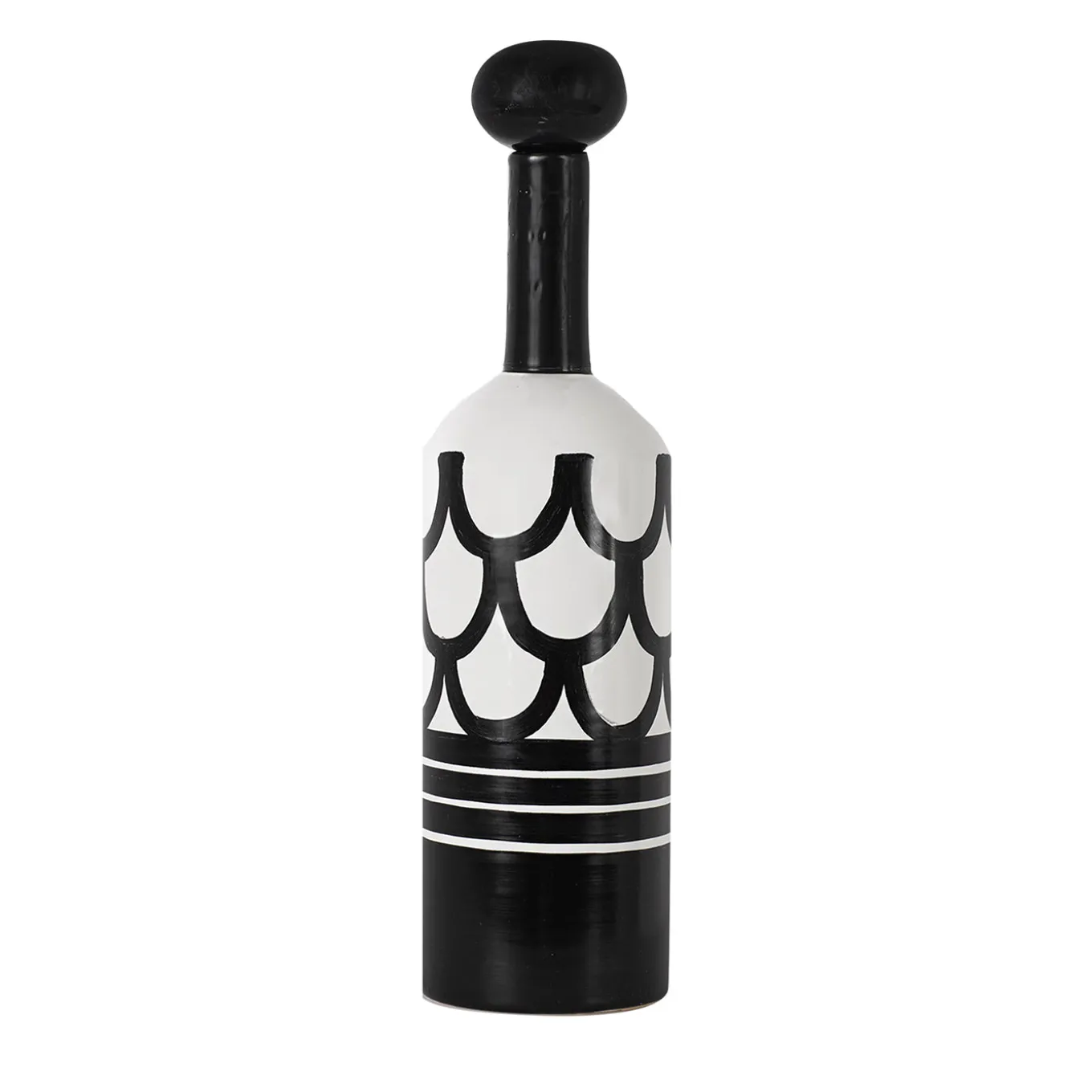 Bottiglia Decorativa Bauhaus Nera