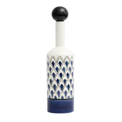 Bottiglia decorativa Gemini blu con coperchio