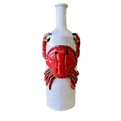 Bottiglia in Ceramica Policroma con Aragosta #2