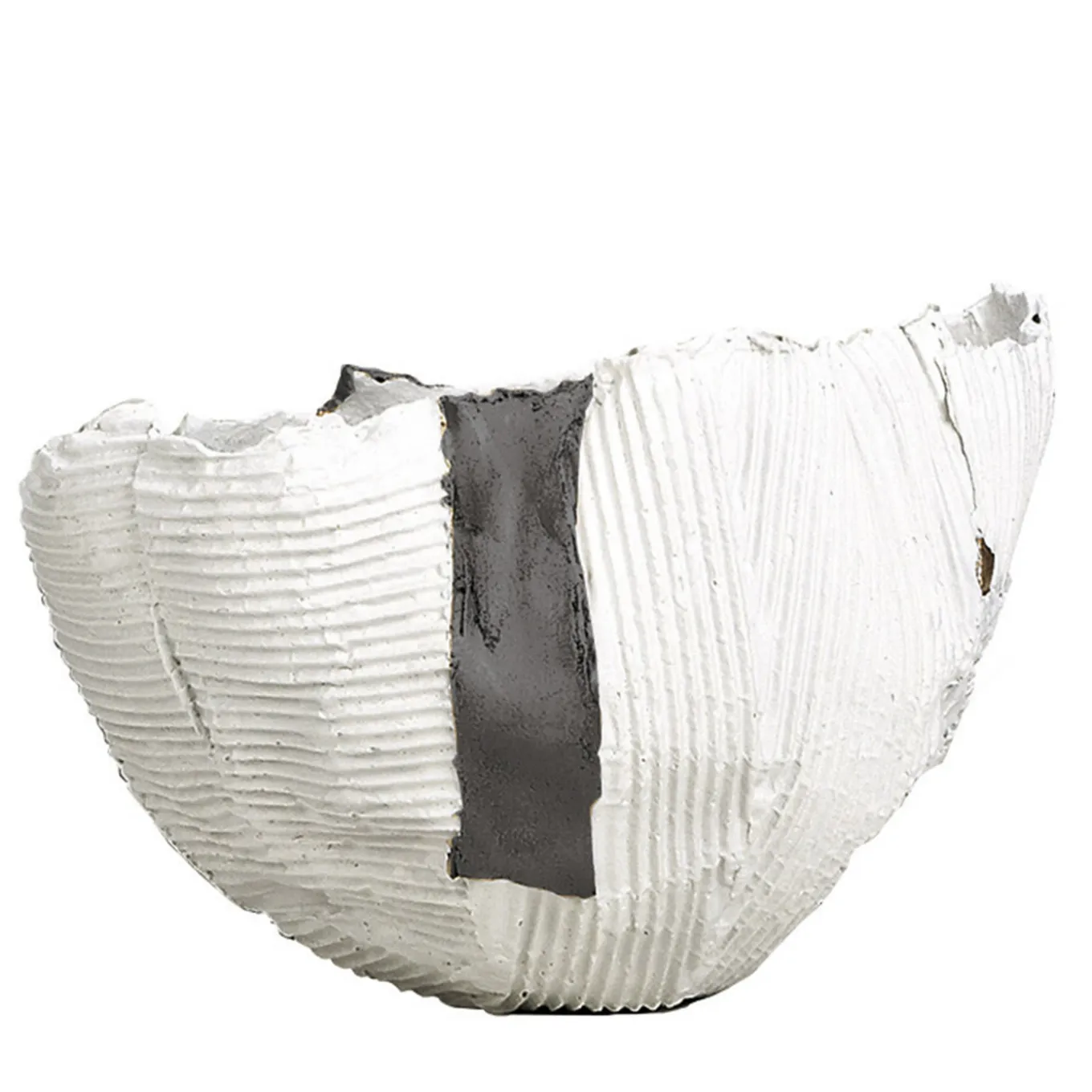 Bowl Cartoccio Bianca con Inserto Grigio