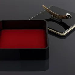 Box Diana con tessuto rosso