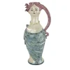 Brocca in ceramica con donna dai capelli rossi