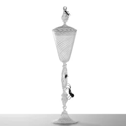 Calice scultoreo in vetro Vanità