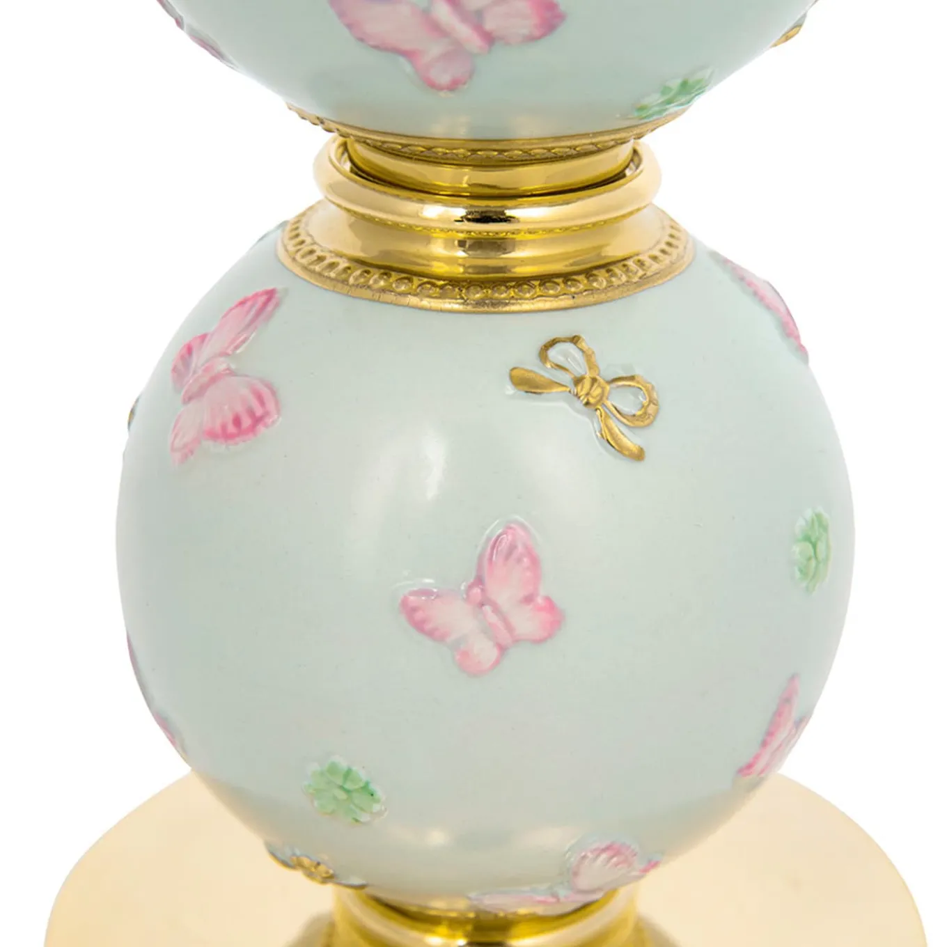 CANDELABRO A FARFALLA 5 BRACCI - AZZURRO