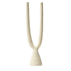 Candelabro Beta in ceramica cornsilk opaca