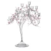 Candelabro Blossom in Vetro con Dettagli Floreali