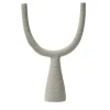 Candelabro Delta in ceramica antracite opaco