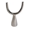 Candelabro in ceramica platino