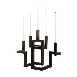 Candelabro in ottone azteco