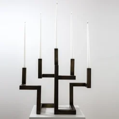 Candelabro in ottone azteco