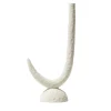 Candelabro Kappa in ceramica bianco opaco
