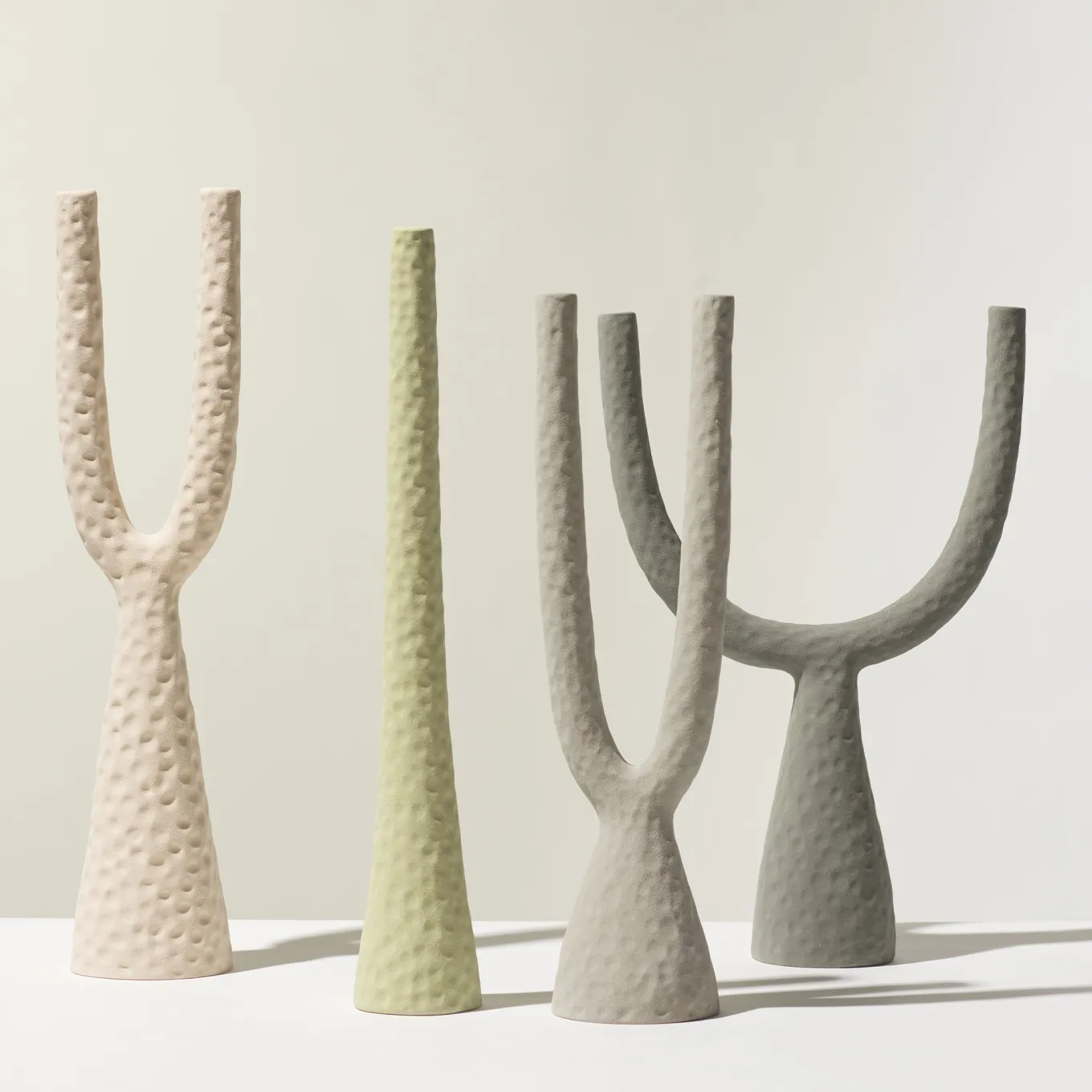 Candelabro Mono OMEGA Verde Lime Opaco
