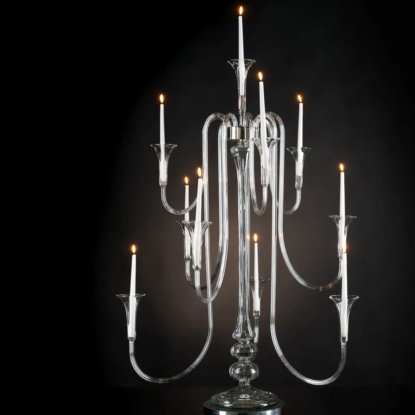 Candelabro Octopus Pyrex a 10 braccia