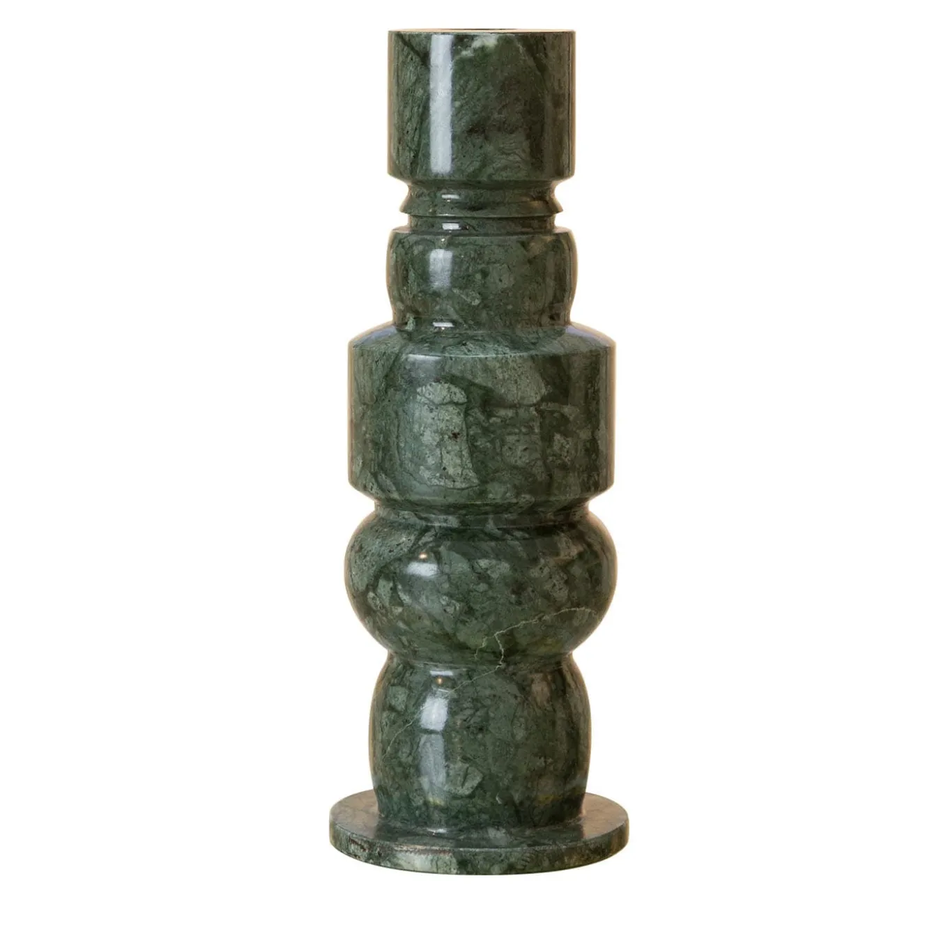 Candelabro Oreadi Nemesi in Marmo Green Guatemala di Rotella