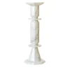 Candelabro Oreadi Nix in Marmo Bianco di Rotella