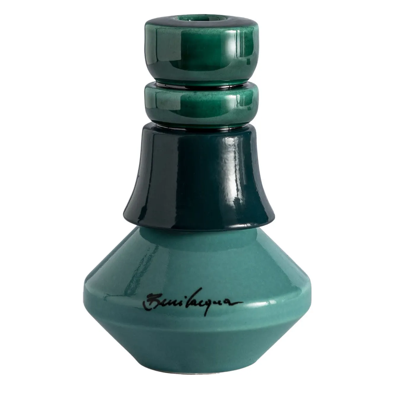 Candeliere geometrico piccolo verde