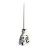 Candeliere in ceramica bianco e nero con 4 candele profumate