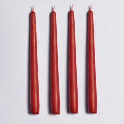 Candeliere in ceramica caramello con 4 candele profumate