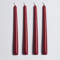 Candeliere in ceramica fucsia con 4 candele profumate