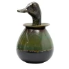 Canopo Anatra Vaso nero e verde #2