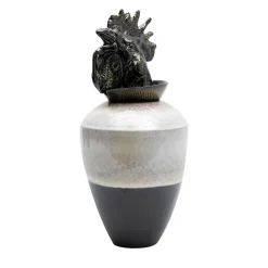 Canopo Gallo Vaso bianco e nero #1