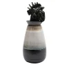 Canopo Gallo Vaso bianco e nero #2