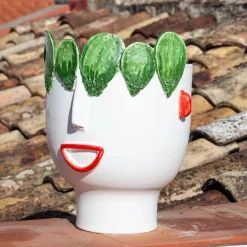Carmelina Street Vendor of Prickly Pears Head Vase (Venditore di fichi d'India)