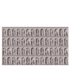 Carta da parati Archistatue con motivo di statue grigie
