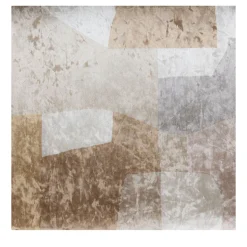 Carta da parati Art Deco in velluto beige Gatsy