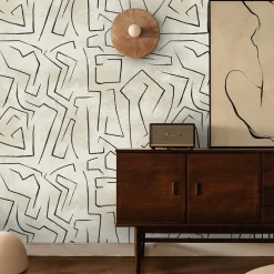Carta da parati artistica dal design minimale