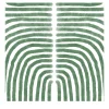 Carta da parati Boho Verde e Bianca