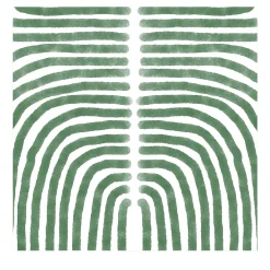 Carta da parati Boho Verde e Bianca