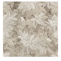 Carta da Parati Botanica con Foliage in Toni Neutri